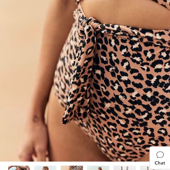 Aerie leopard wrap one-piece swimsuit - Picture 5 of 10